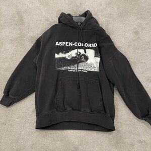 John Galt Aspen Colorado Hoodie Black